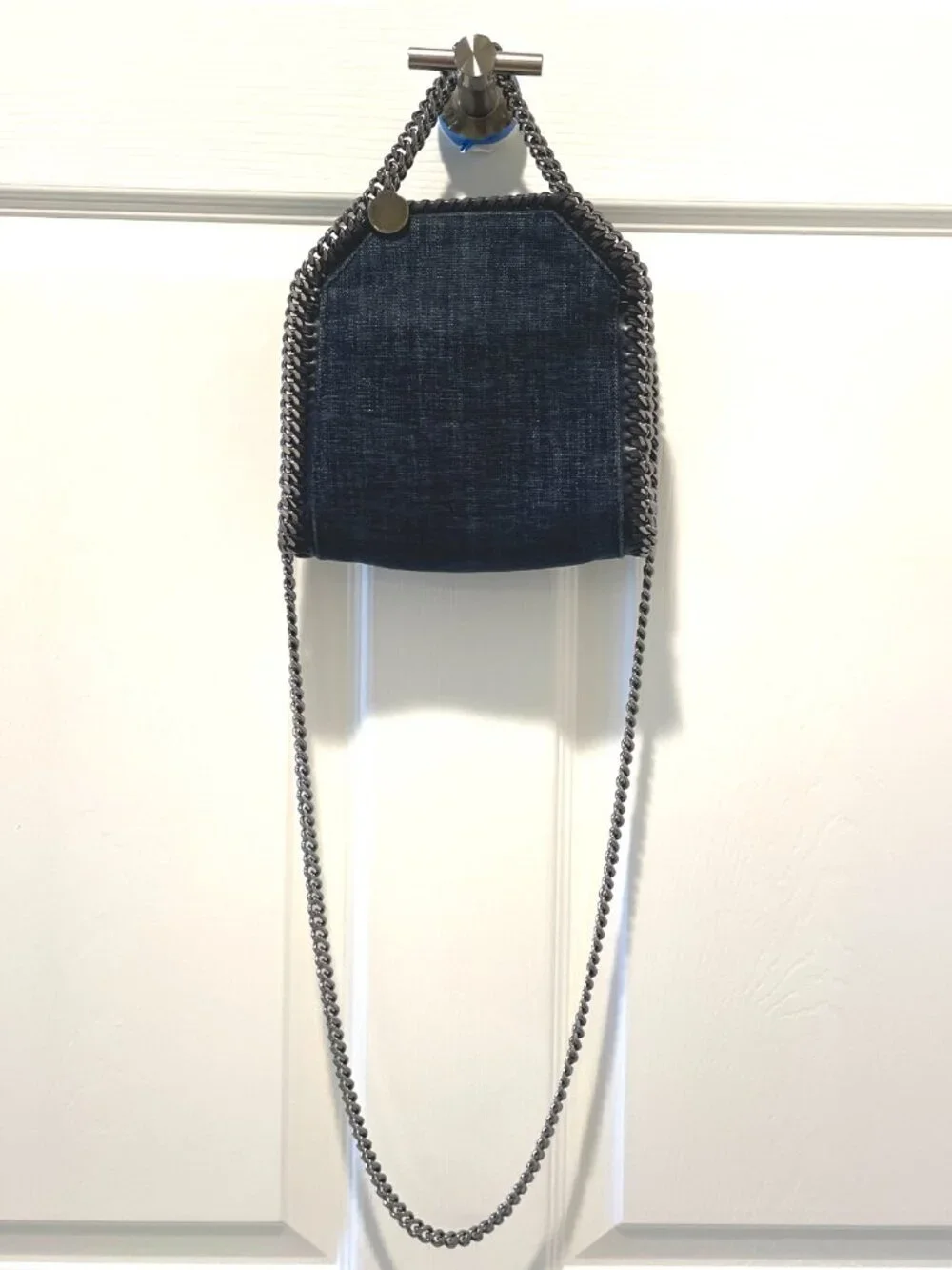 Stella McCartney Falabella Tiny Tote Bag - Blue Denim